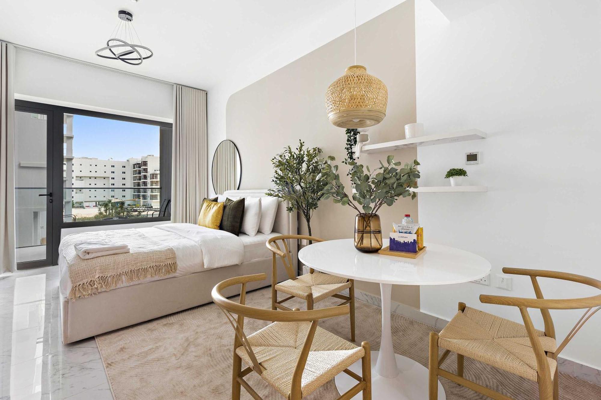 Silkhaus Chic Studio Near Masdar City Park Abou Dabi Extérieur photo